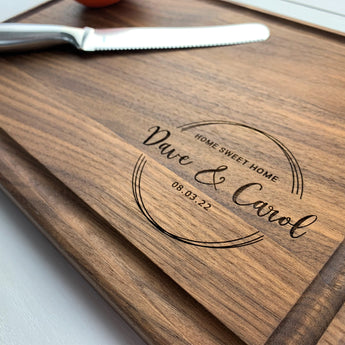 Timeless Wedding Personalized Cutting Board