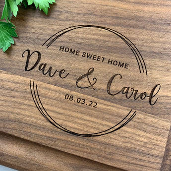 Timeless Wedding Personalized Cutting Board