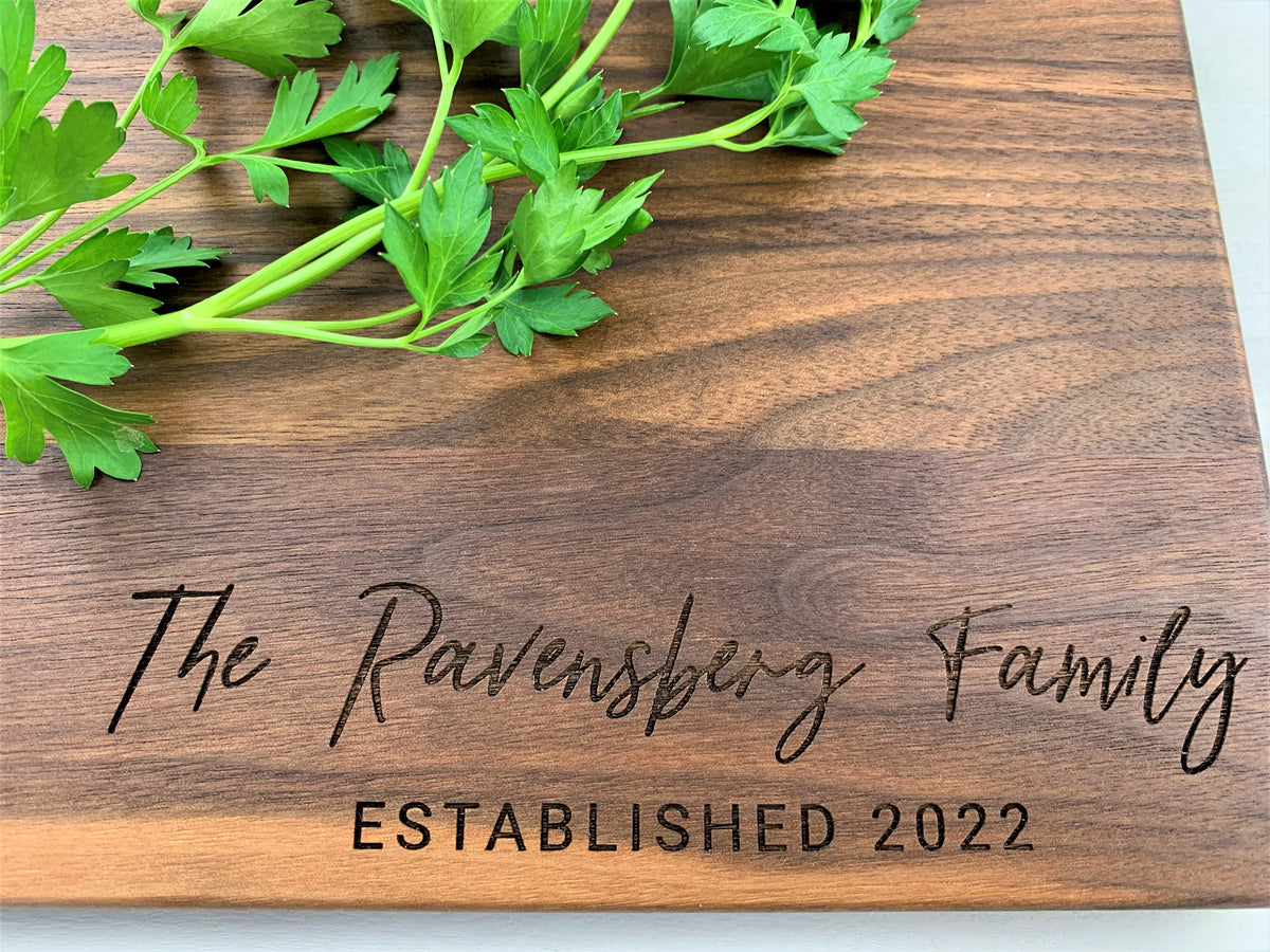 Gift for Mom & Dad - Personalized Cutting Board - 071