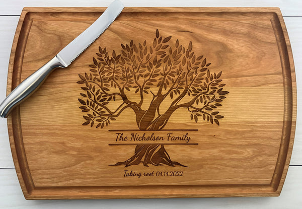 Family Tree - Personalized Cutting Board - 072