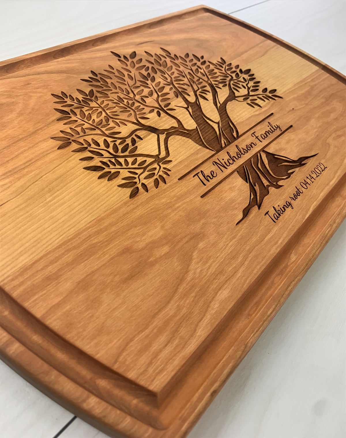 Family Tree - Personalized Cutting Board - 072