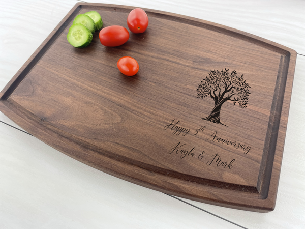 Fifth Wedding Anniversary - Personalized Cutting Board - 144