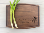 2nd Wedding Anniversary - Cotton - Personalized Cutting Board - 142 2