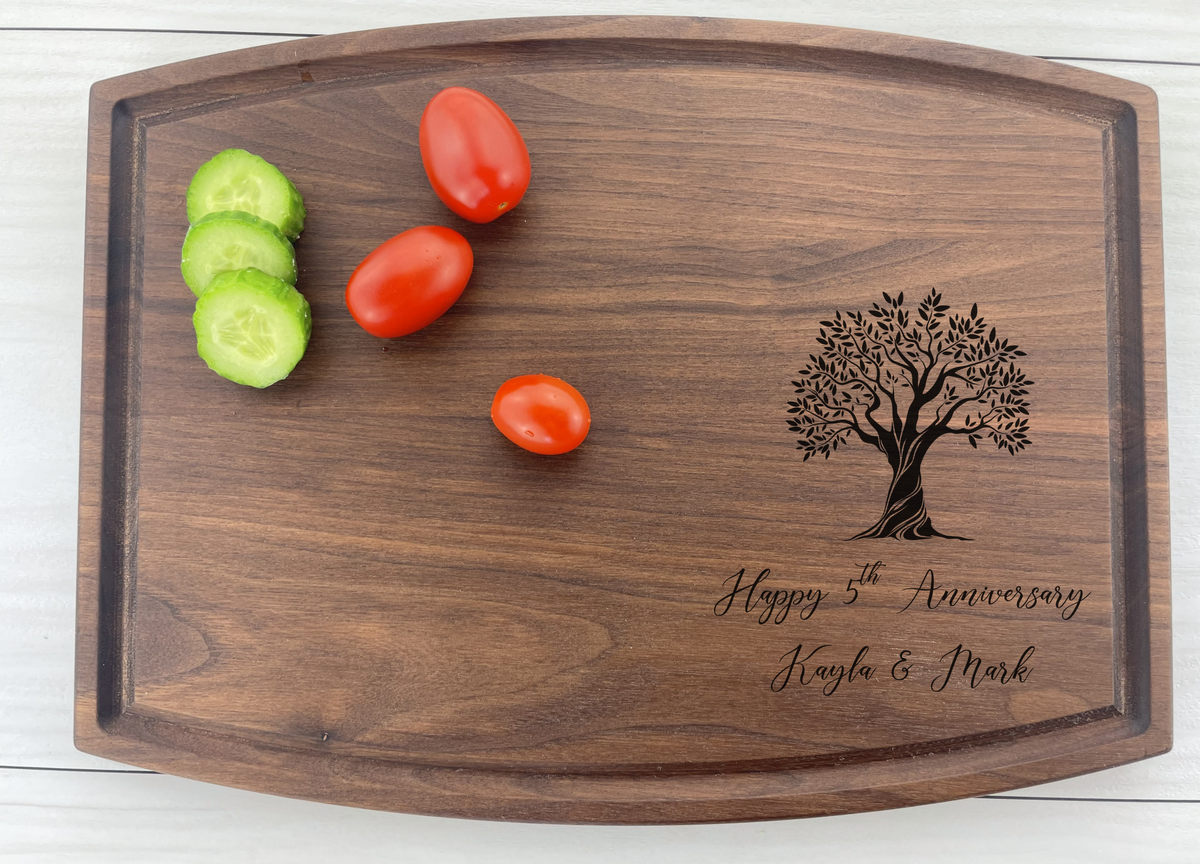 Fifth Wedding Anniversary - Personalized Cutting Board - 144