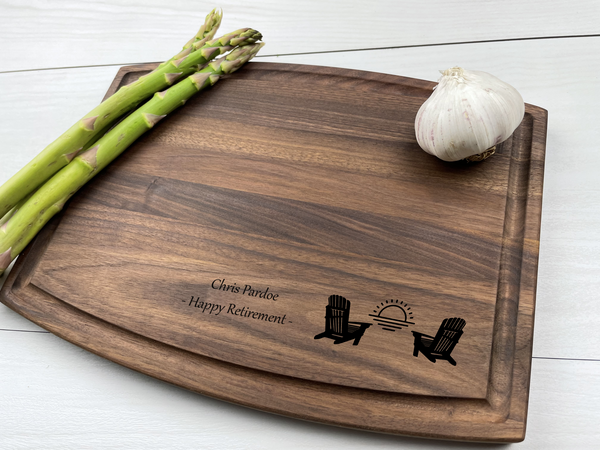 Retirement Starts Now - Personalized Cutting Board - 044