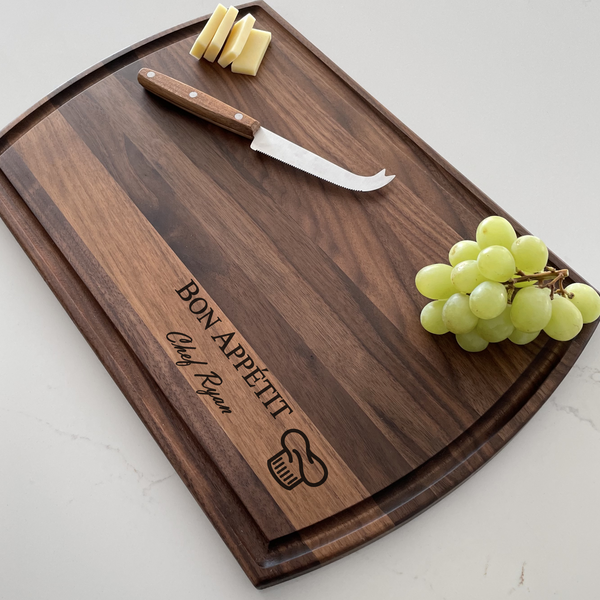 Chef Hat - Personalized Cutting Board - 021