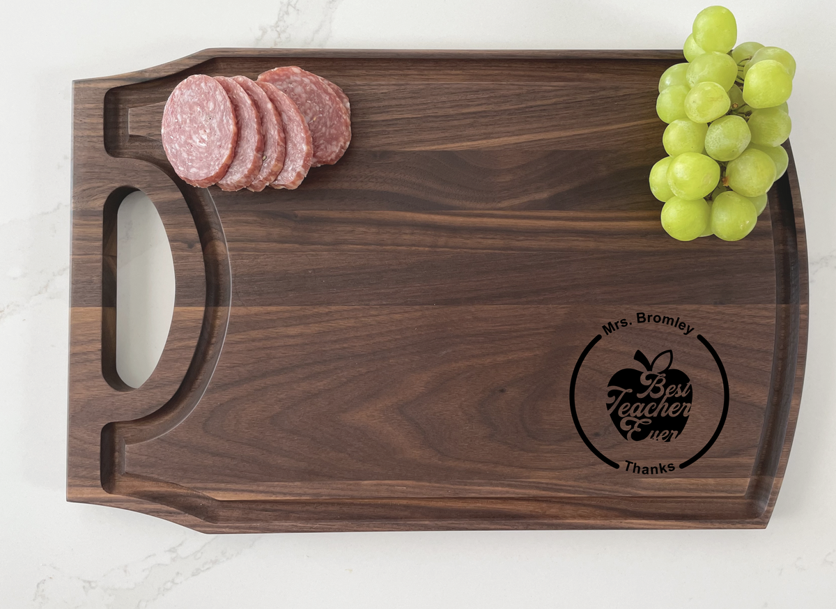 Best Teacher Ever - Personalized Cutting Board - 041