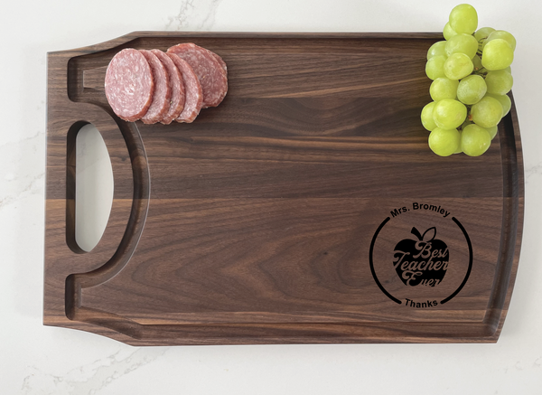 Best Teacher Ever - Personalized Cutting Board - 041
