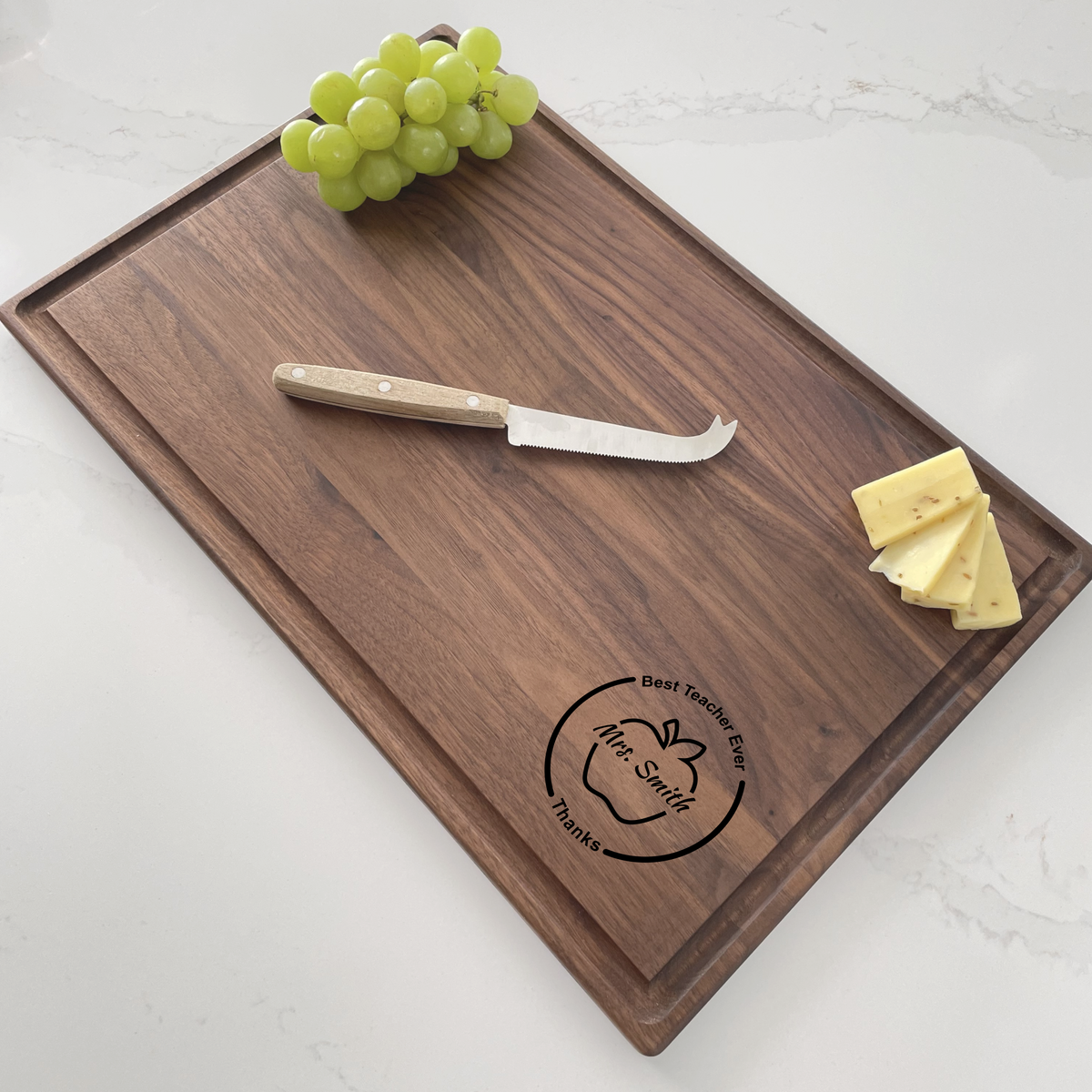 Teacher Appreciation Gift - Personalized Cutting Board - 040
