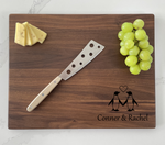 Penguins in Love - Personalized Cutting Board - 046 2