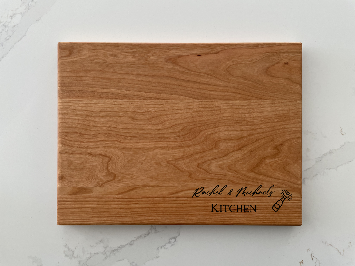 Champagne Celebration - Personalized Cutting Board - 013