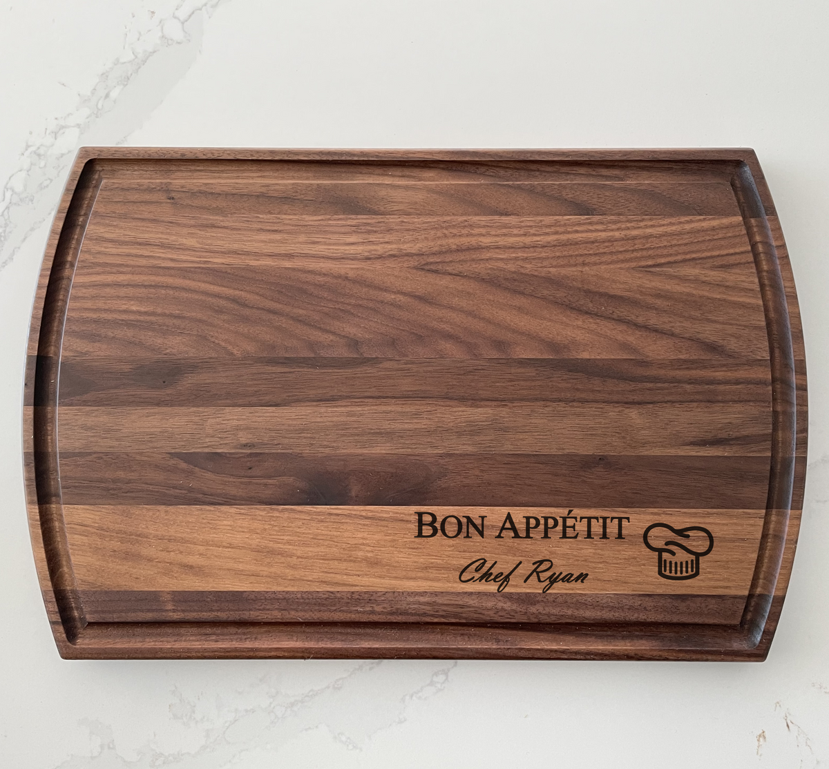 Chef Hat - Personalized Cutting Board - 021