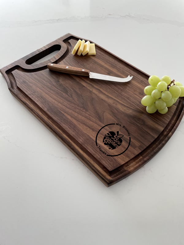 Best Teacher Ever - Personalized Cutting Board - 041