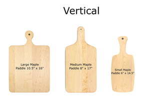 Small Maple Paddle 6" x 14"