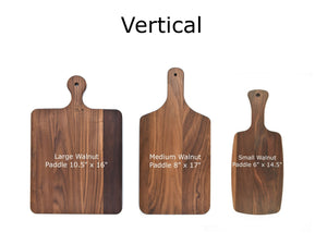 Small Walnut Paddle 6" x 14"