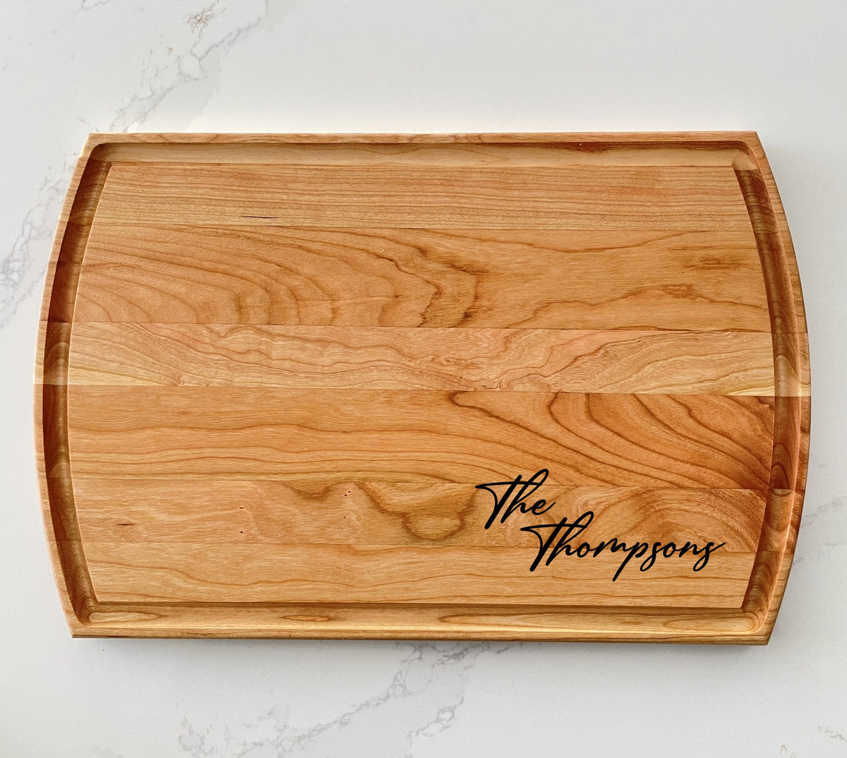 Handwritten Cursive - Personalized Cutting Board - 008