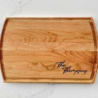 Handwritten Cursive - Personalized Cutting Board - 008