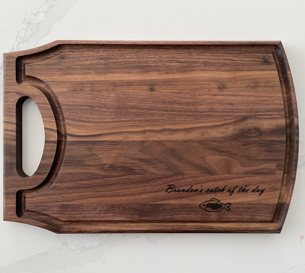 Catch of the Day - Personalized Cutting Board - 022