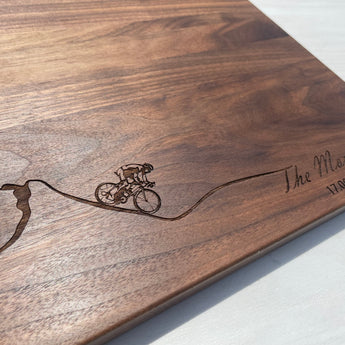 The Cyclist - Personalized Cutting Board - 300