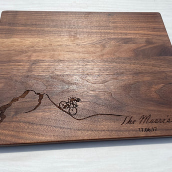 The Cyclist - Personalized Cutting Board - 300