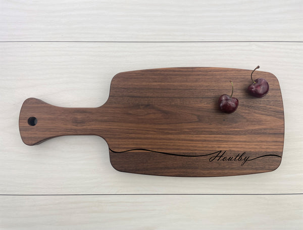 Family Name with a Swoop - Personalized Paddle Board - 019