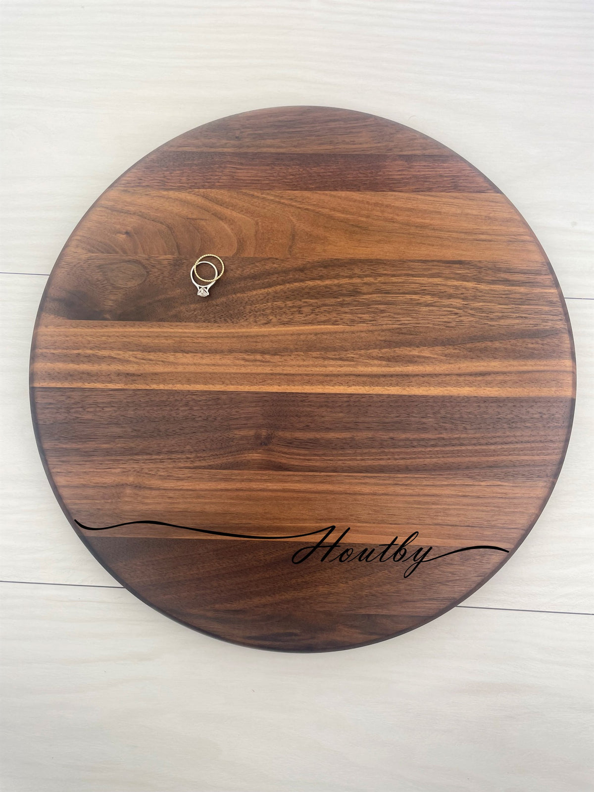 Name with a Swoop - Personalized Circular Board - 019