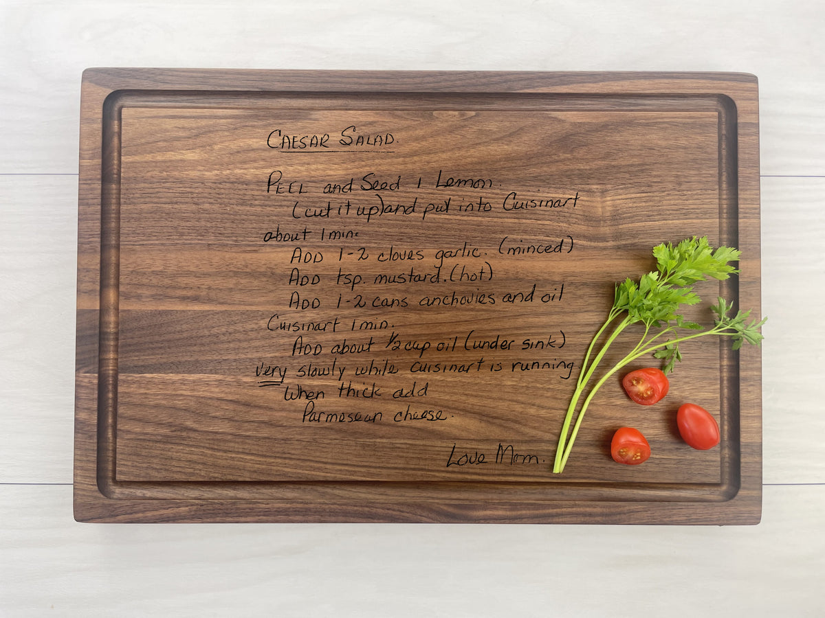 Grandma's Recipe Engraved - Personalized Butcher Block - 023