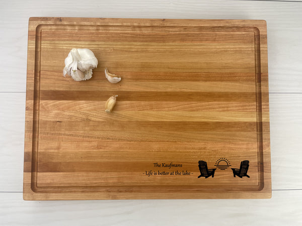 Cottage Life - Personalized Butcher Block - 044