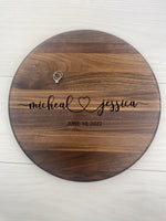 Wedding Memories - Personalized Circular Board - 048 2