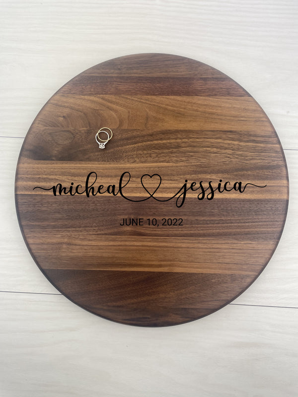 Wedding Memories - Personalized Circular Board - 048