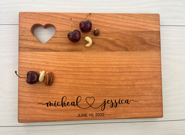 Wedding Gift - Personalized Heart Board - 048