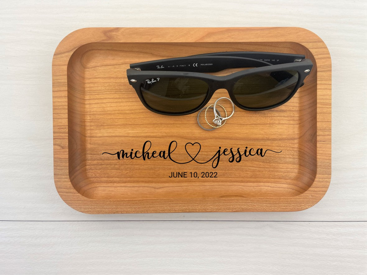 Wedding Gift - Personalized Catch-All Trays - 048