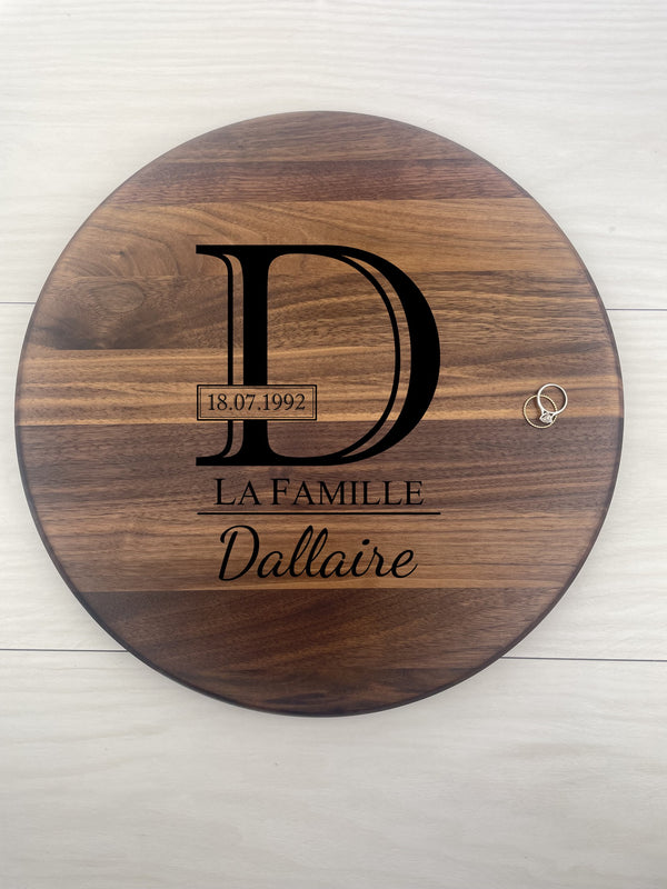 Wedding Memoir - Personalized Circular Board - 049