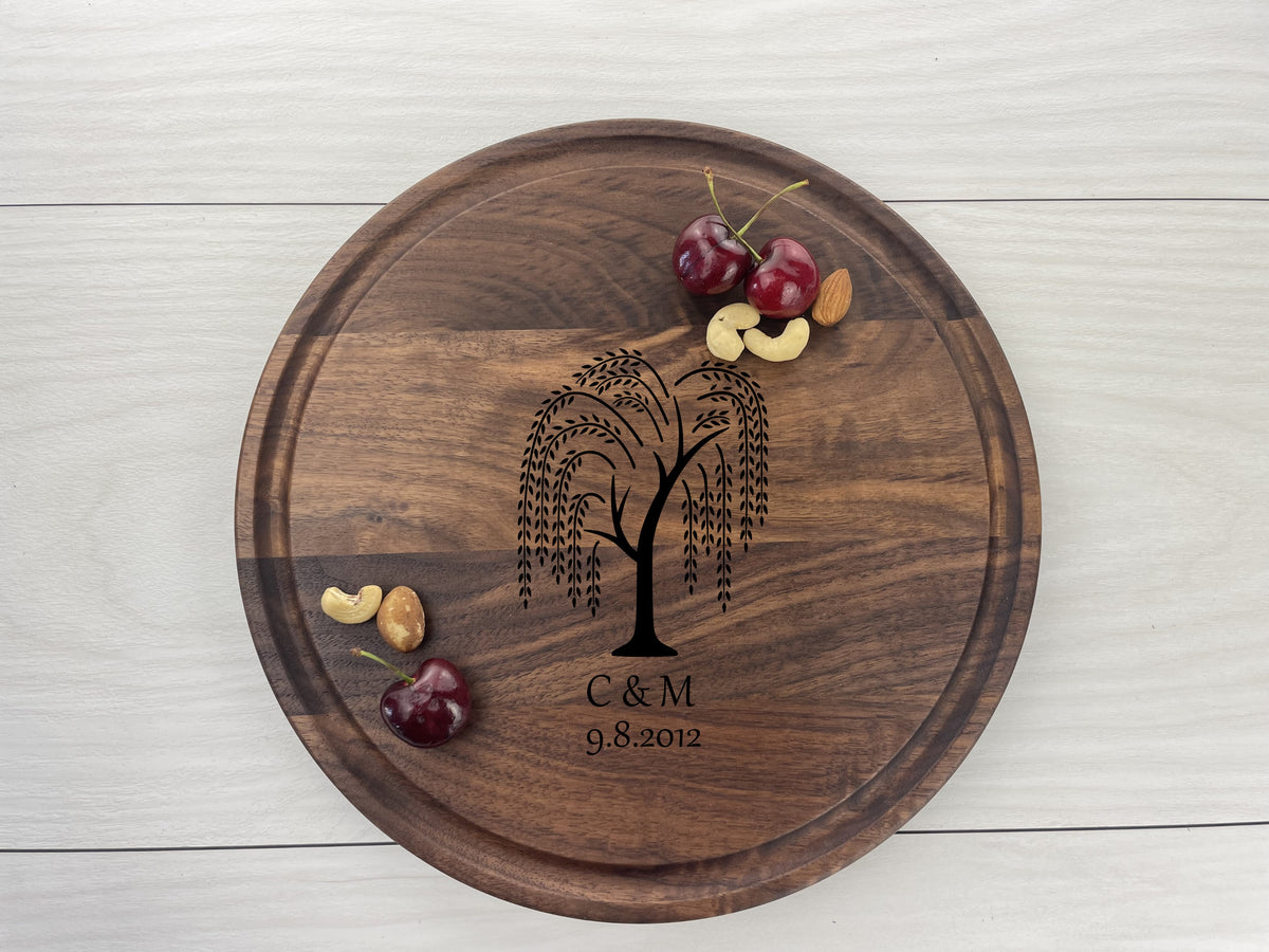 Willow Anniversary - Personalized Circular Board - 050