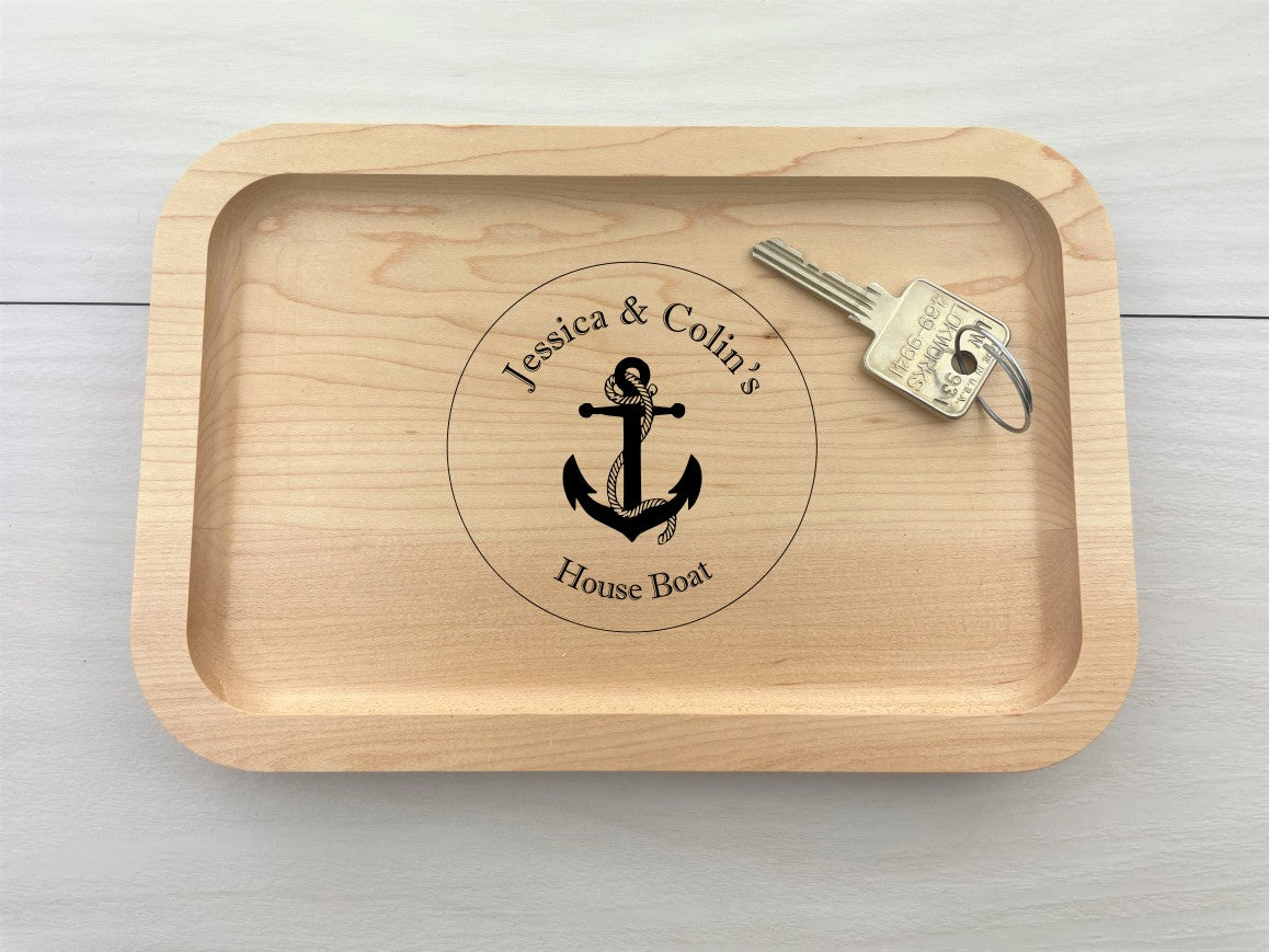 House Boat - Personalized Catch-All Trays - 052