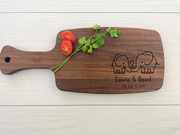 Adorable Elephants - Personalized Paddle Board - 055