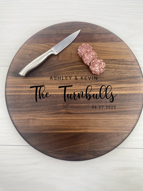 Wedding Gift - Personalized Circular Board - 059