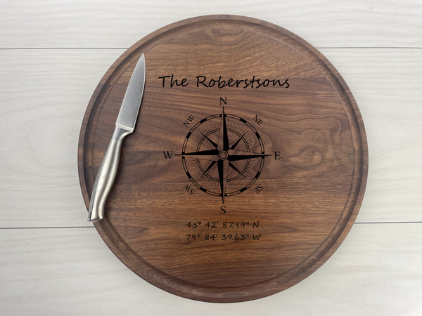 Compass - Personalized Circular Board - 066