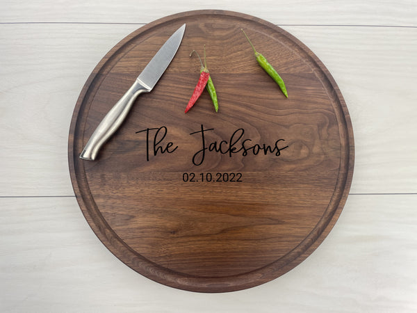 Family Name - Personalized Circular Board - 068