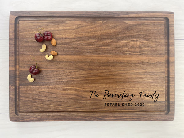 Family Name - Personalized Butcher Block - 071