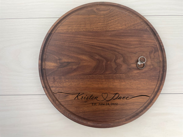 Wedding Gift - Personalized Circular Board - 074