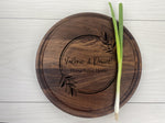 Floral Leaf - Personalized Circular Board - 112 2