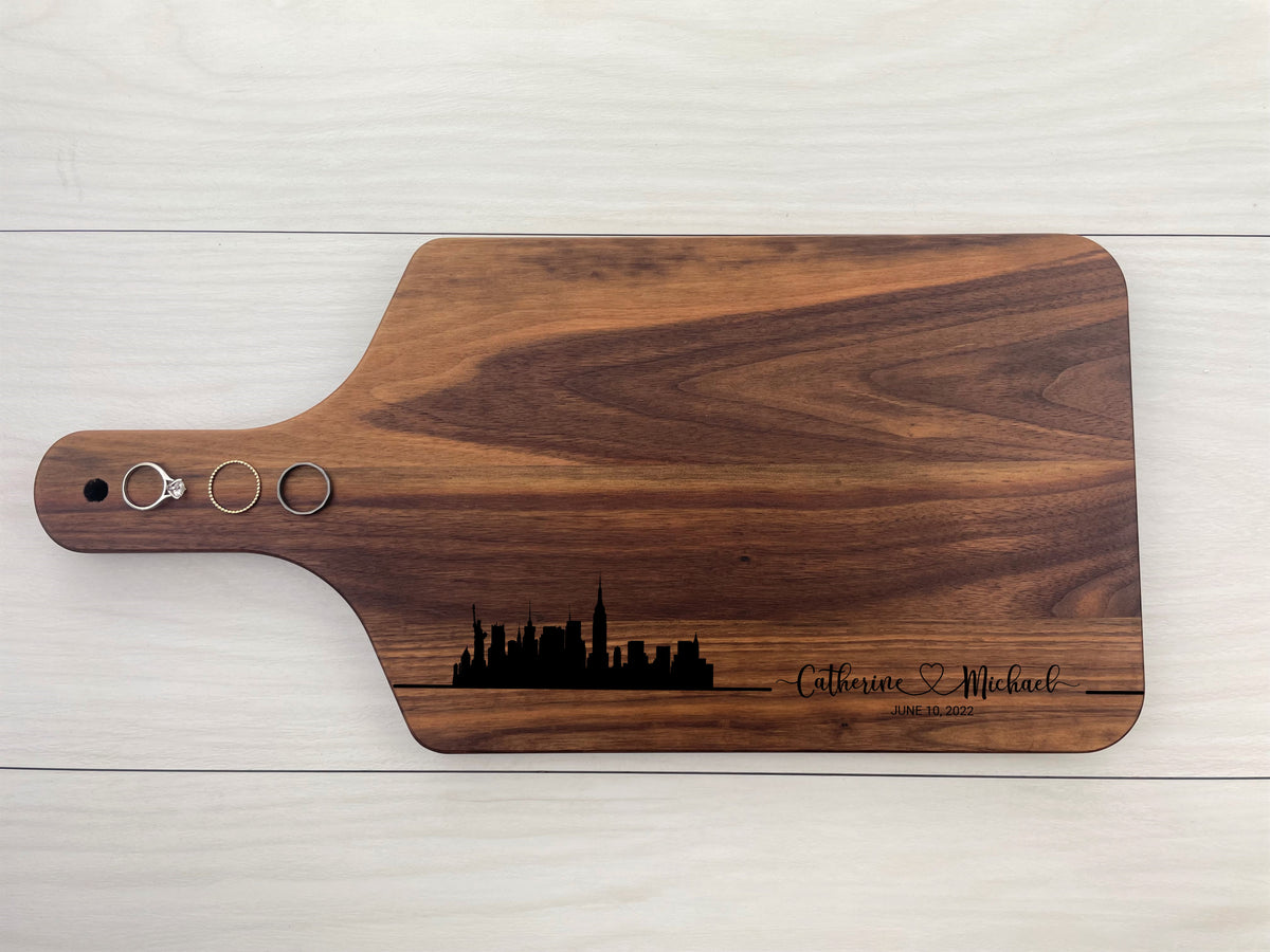 City Skyline - Couples - Personalized Paddle Board - 117