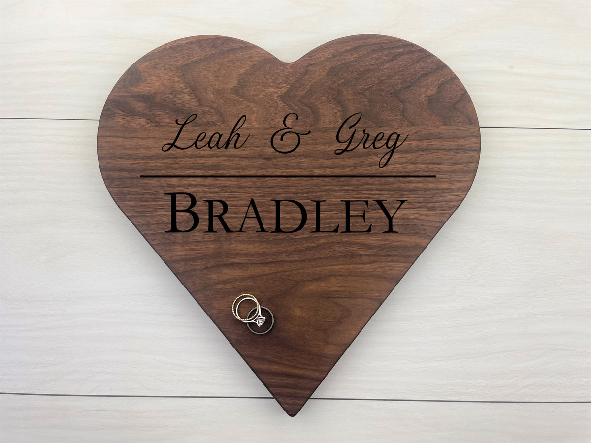 Couples Board - Personalized Heart Board - 129