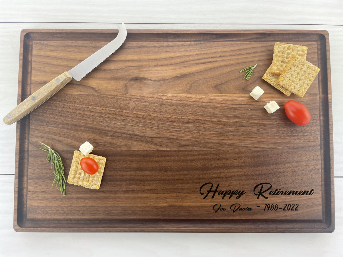 Happy Retirement Gift - Personalized Cutting Board - 164