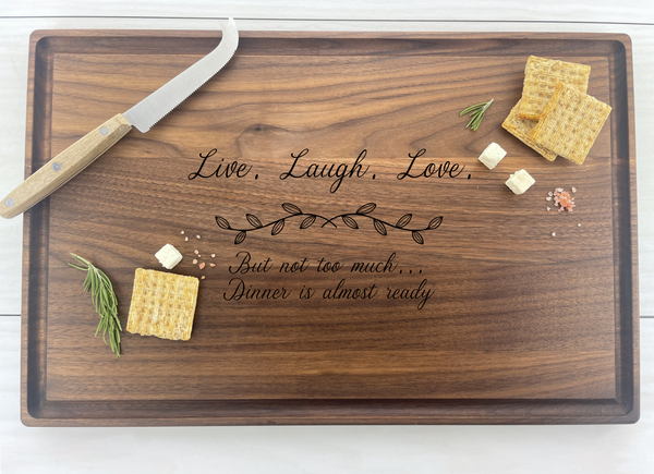 Live, Laugh, Love - Personalized Cutting Board - 175