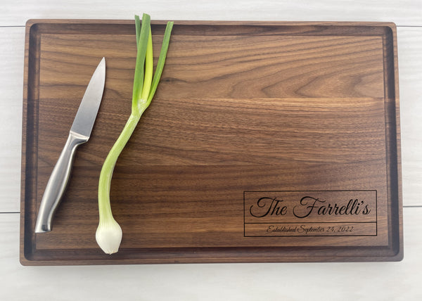 Family Name - Personalized Cutting Board - 184
