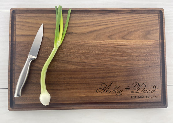 Couples Gift - Personalized Cutting Board - 186