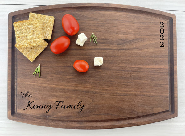 Engraved Wedding Date - Personalized Cutting Board - 189