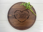 Valentines Wreath - Personalized Circular Board - 190 2